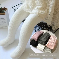 2024 Spring Knitted Pantyhose Baby Pantyhose Girl Pantyhose Children's Lower Garment Preschool Ribbed Socks