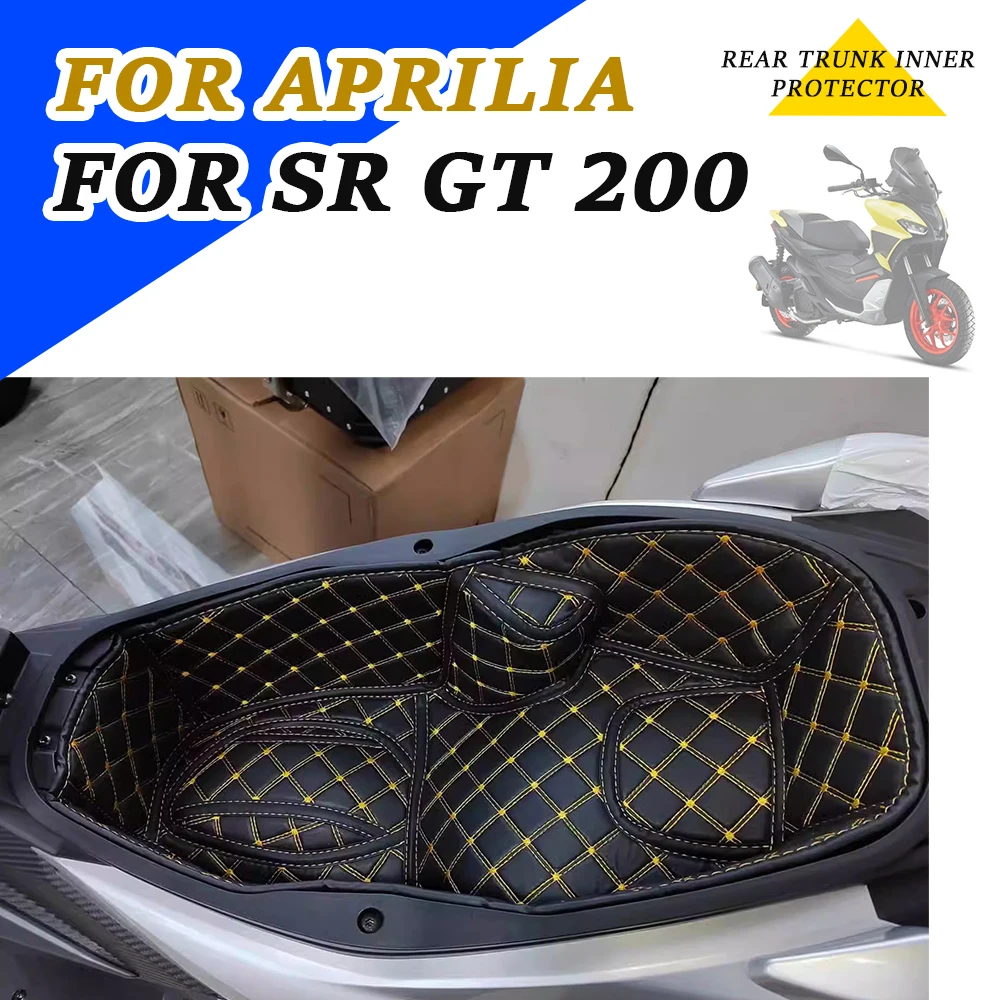 

Motorcycle Accessories Trunk Cargo Liner Protector Seat Pad Storage Box Mat Leather For Aprilia SR GT 200 SRGT 200 SRGT200 GT200