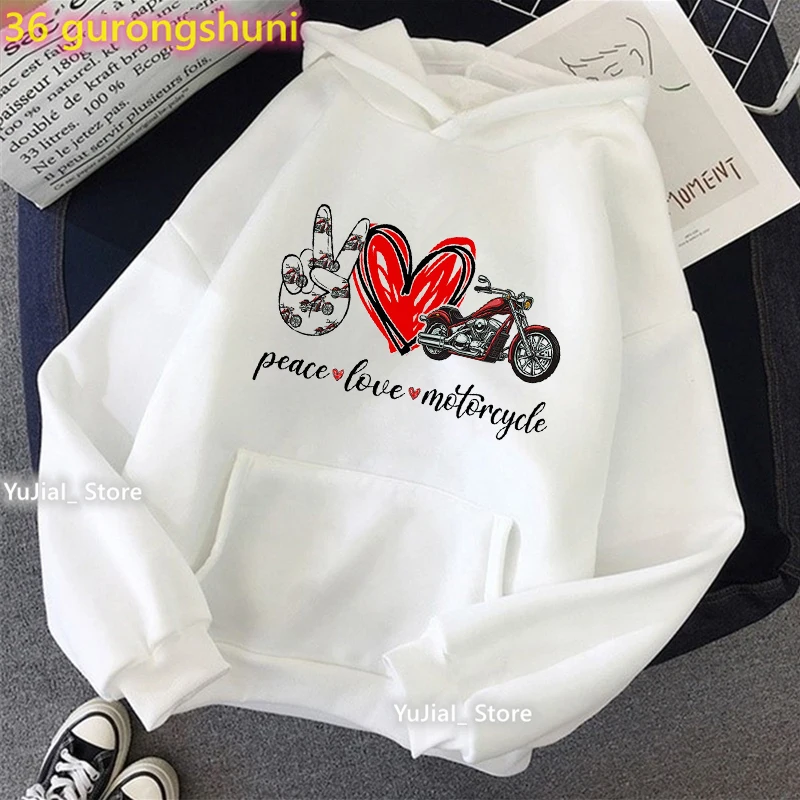 Just A Women Who Loves Motocycle Graphic Print Gray Hoodies Girls Sunflower Flowers Sweatshirt Femme Cool Funny Tracksuit Coat