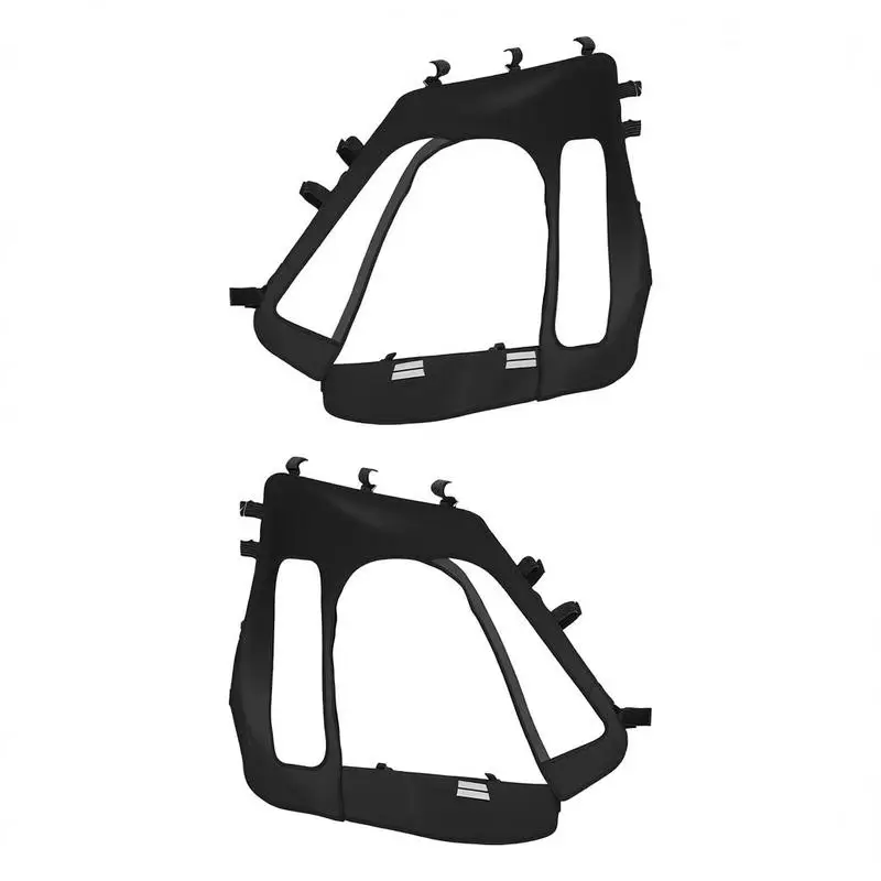 

Soft Side Door Kit 2014-2023 Compatible with RZR XP 1000 XP Turbo, Cab Enclosure Upper Windows For Trail Riding Desert Racing Mud Bogging, Upgraded Zipper Side Mirror Integration Windshield Compatibility PVC Fabric Heavy Duty Construction