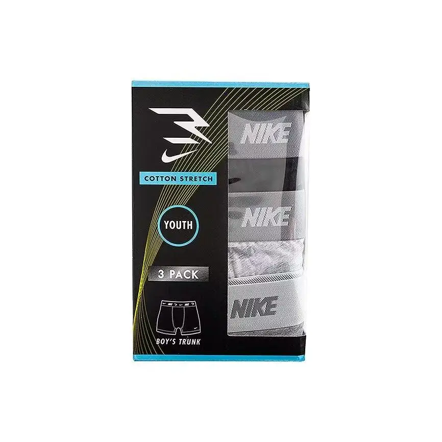 Nike 3Brand Men’s Boxer Briefs, 2026 Summer New Arrival, 3‑Pack N32543029GS-001
