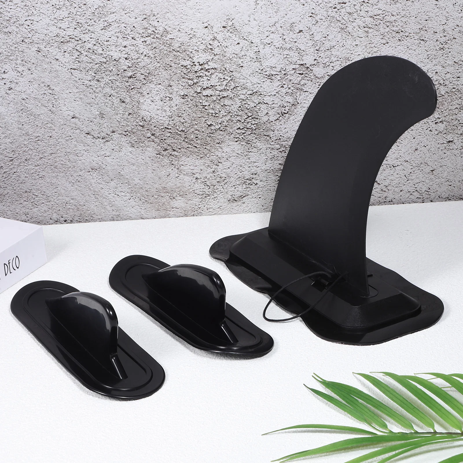 

3 Pcs Big Tail Fin Surf Fins Surfing Board Paddle Replacement Surfboard Longboard Pvc Soft
