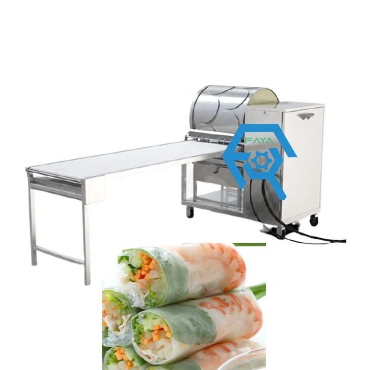 Automatic Spring Roll Machine Maker Lumpia Wrapper Skin Maker Egg Roll Wrapper Machine