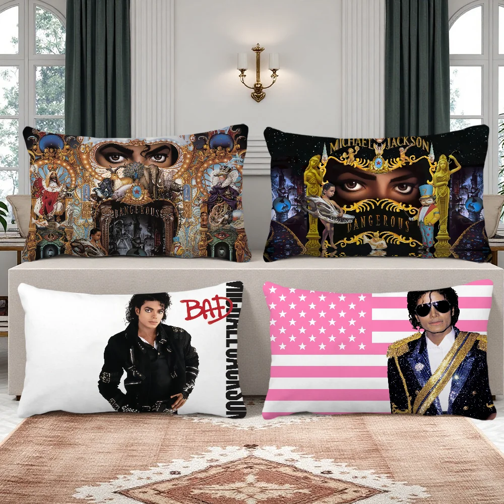 Rectangle Pillow Singer Case Dangerous Printing Bedside Sofa Room Home Bad M-michael Jackson Decoration Pillowcase