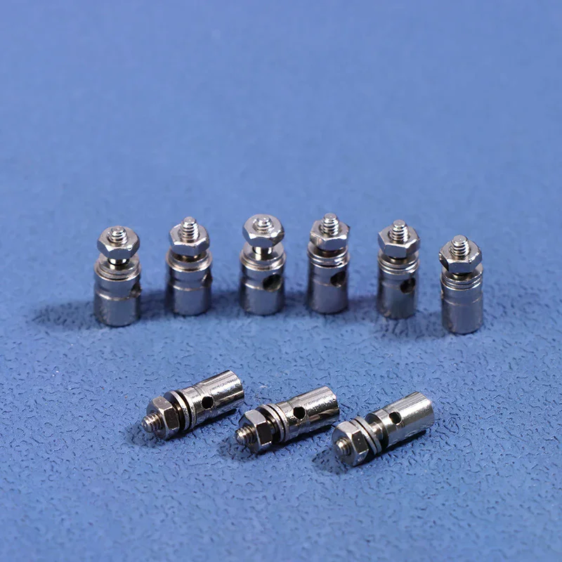 10Pcs RC Airplane Boat Pushrod Metal Linkage Stopper Servo Connectors Adjustable Diameter 2.1MM/1.8MM/1.2MM Helicopter RC Boat