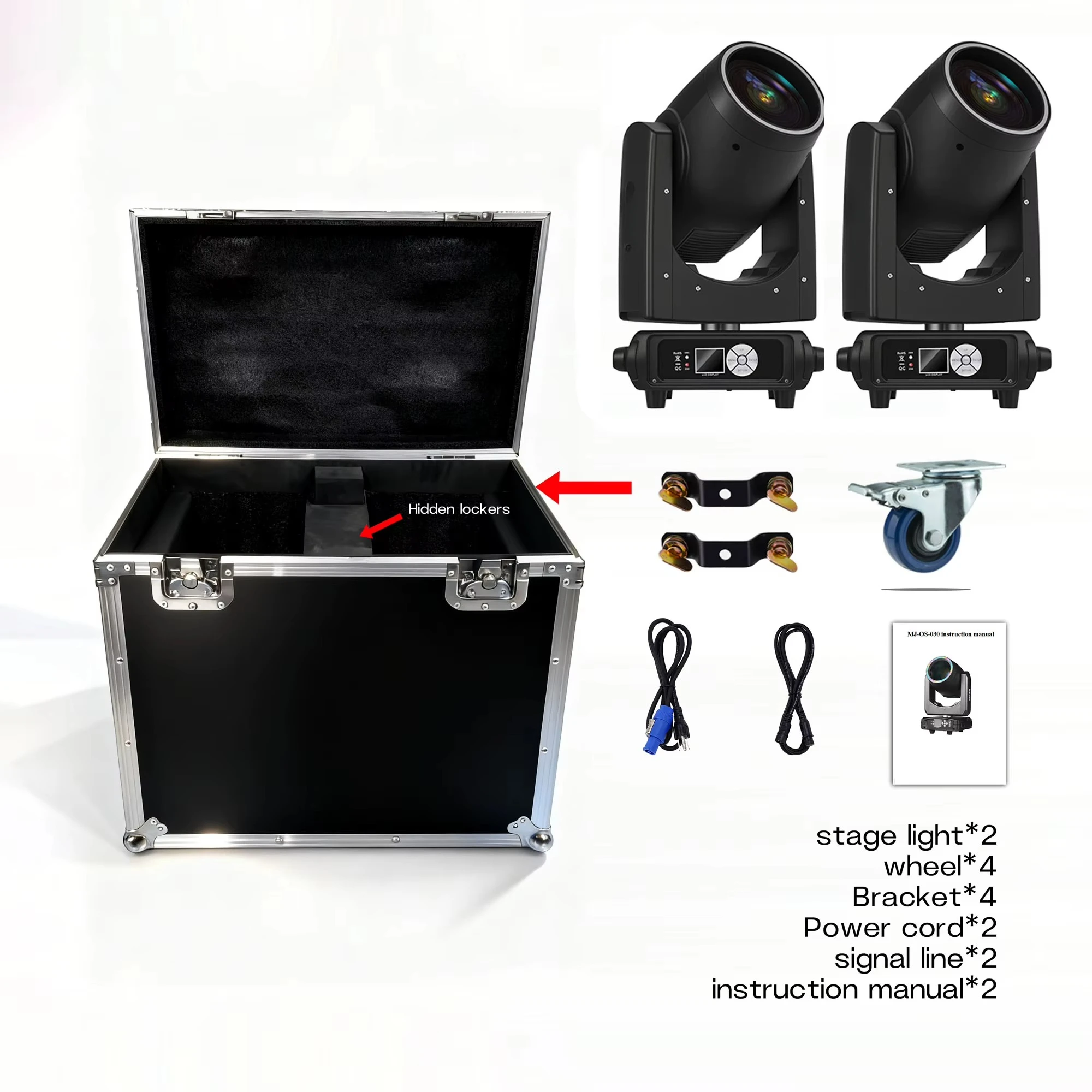 450W DJ Lighting Moving Head Beam Light,540° Pan & 270° Tilt Stage Lights,18 DMX Channels,300000 Lux Super Bright