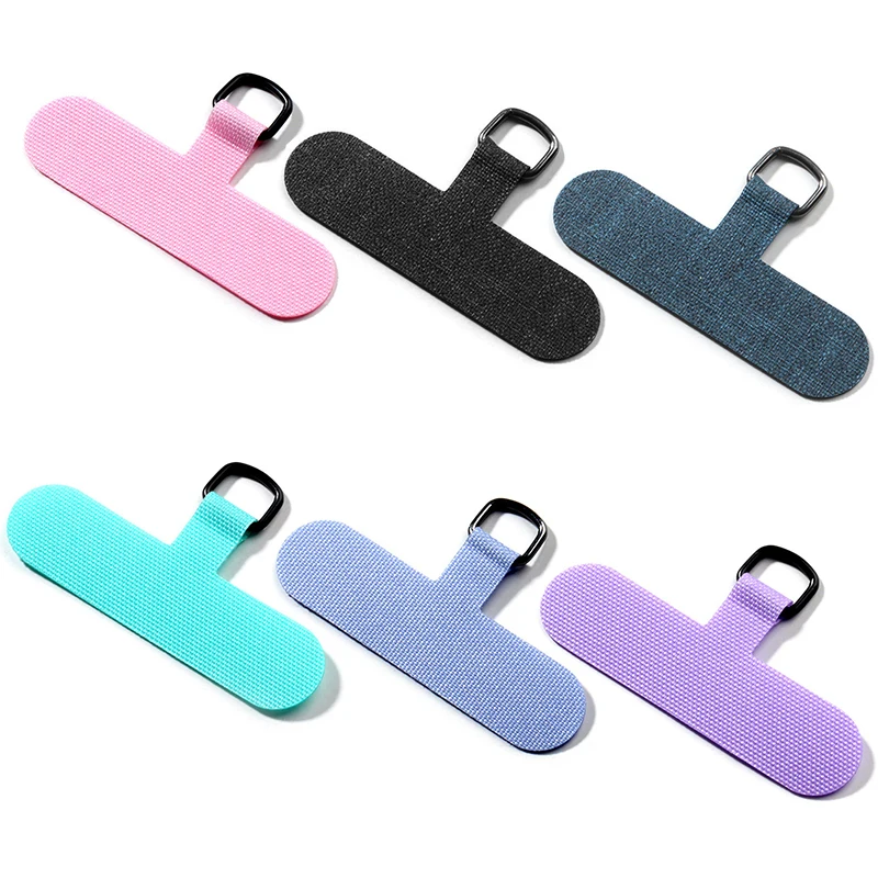 

2-5 Pack Lanyard Strap Patch Gasket For Mobile Phone Replacement Strong Cured Cloth Metal Ring Clip Snap Hang Cord Tabs