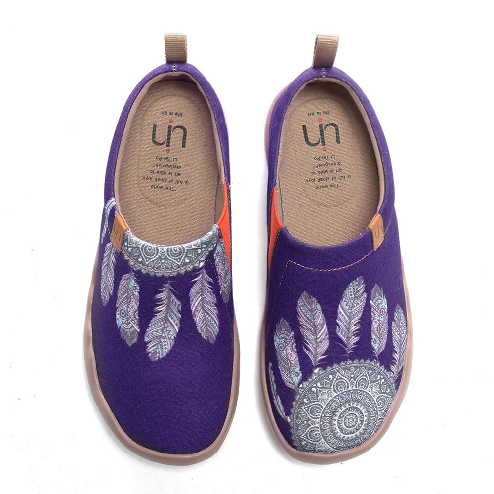 

UIN fashion retro sports casual sneakers art travel shoes Dreamcatcher artist paint canvas women shoes