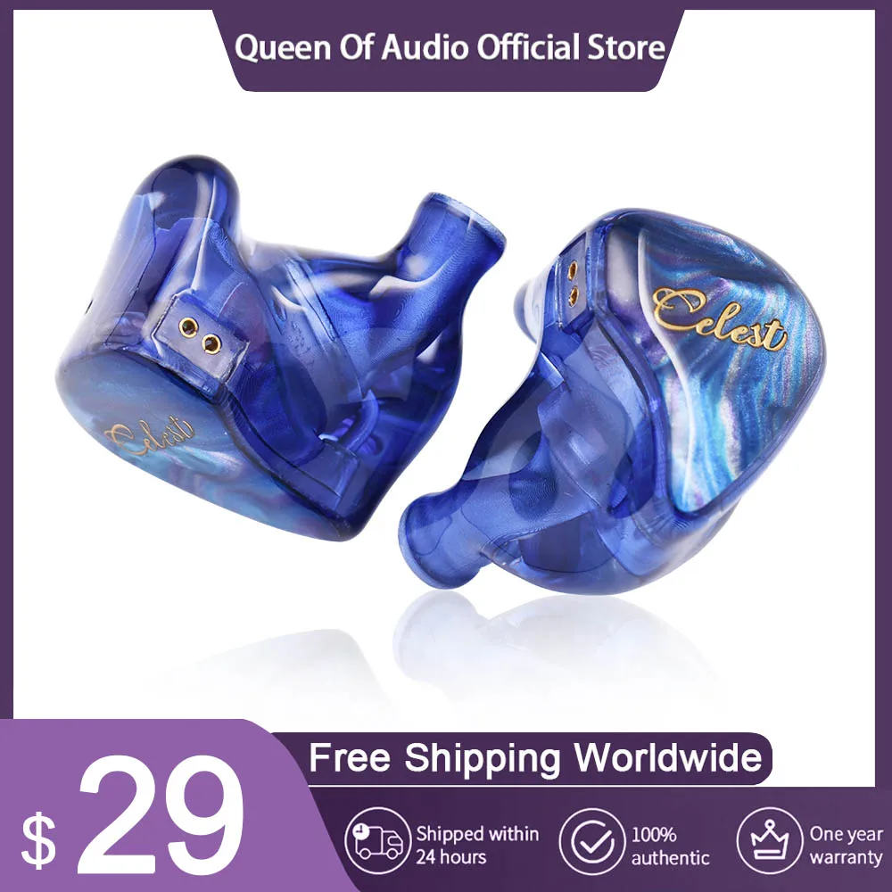 سماعات أذن Kinera Celest Wyvern Qing داخل الأذن HiFi 10 مم LCP محرك ديناميكي مع ميكروفون قابل للفصل IEMs كابل سماعات أذن صوتية