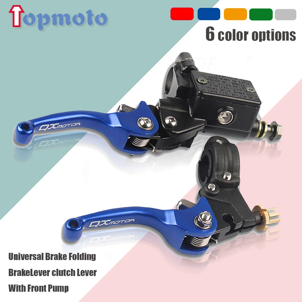 Motorcycle Brake Folding Brake Lever clutch Lever With Front Pump Fit Most CRF KLX YZF RMZ Refit Part Dirt Pit Bike Universal