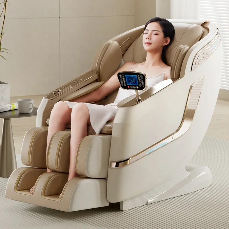 Massage Chair Luxury Design Sl Dual Track Touch Voice Armrests Three Control Methods Wireless Charging-image