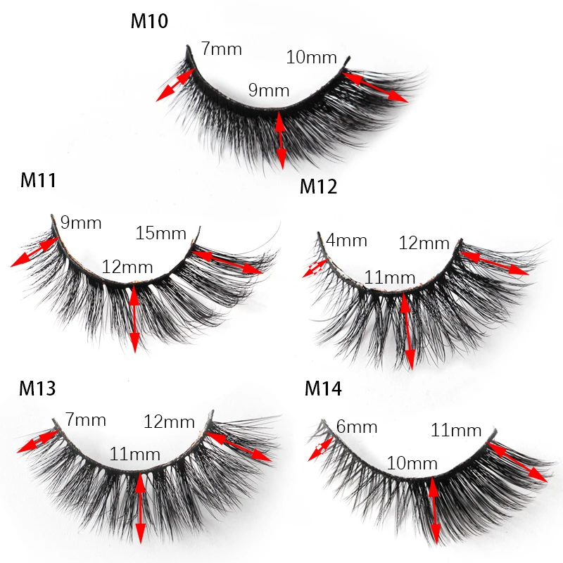 Cílios de olho de gato 3/5 pares naturais longos cílios postiços finos feitos à mão falso cils fofos vison cílios extensão maquiagem maquillaje