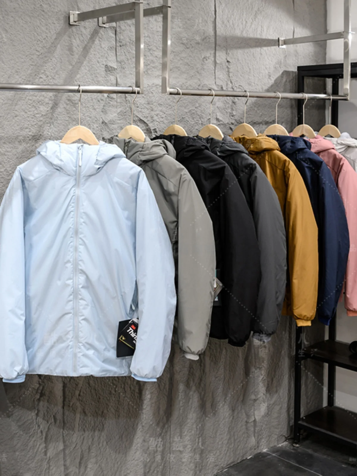 High-End Outdoor Warmth Cotton Jacket Windproof Water-Resistant 30D Fall Winter Thickened Standard Fit Hooded Fashion City Style