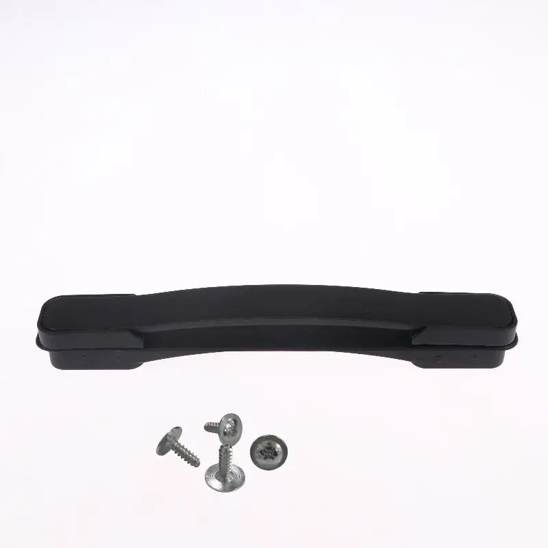 1 Set Black Plastic Luggage Handle With Comfortable Grip Strong Load Bearing Perfect For Suitcase Repair Travel Use