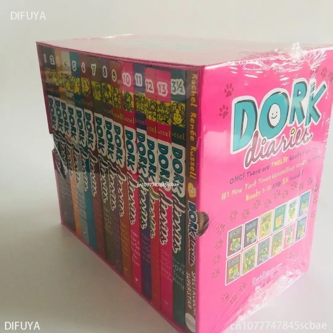 Dork Diaries strana ragazza 15 volumi edizione femminile Widow Kid Diary English Story Picture Book libro per bambini Bedtime Story