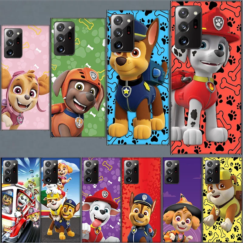 Paw Cartoon Dog Animal P-Patrol Case for Samsung A05S A55 A35 A25 A15 Galaxy Note 20 Ultra 10 Lite 9 8 M12 M11 M30S M52 M51 M32