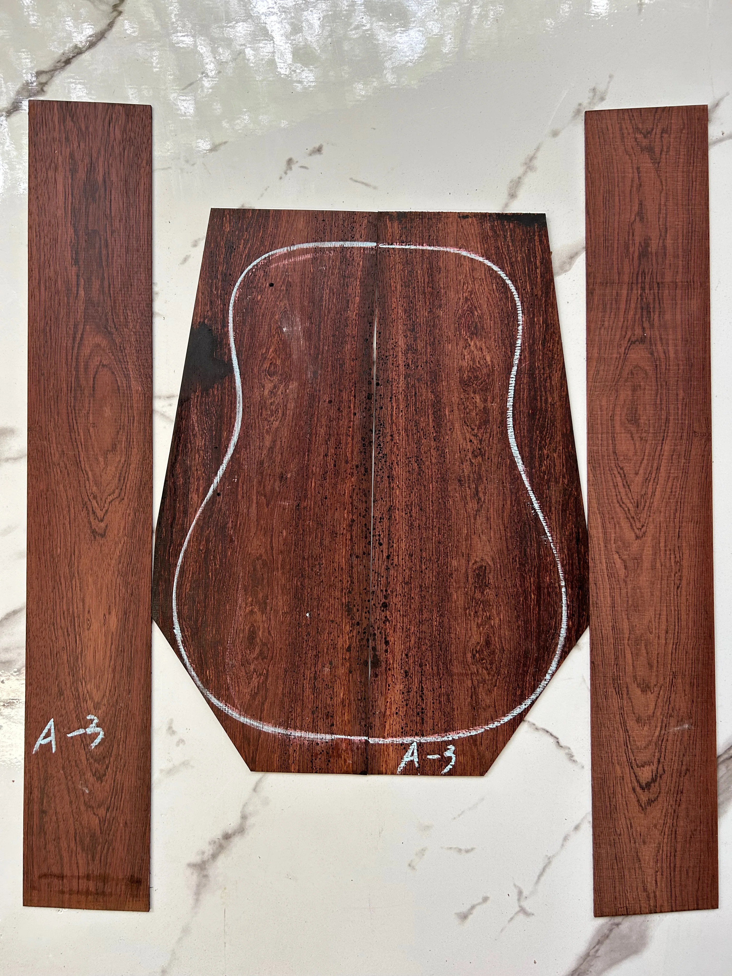 INITERWOOD guitar raw material Honduraswood hair board acoustic guitar production materials