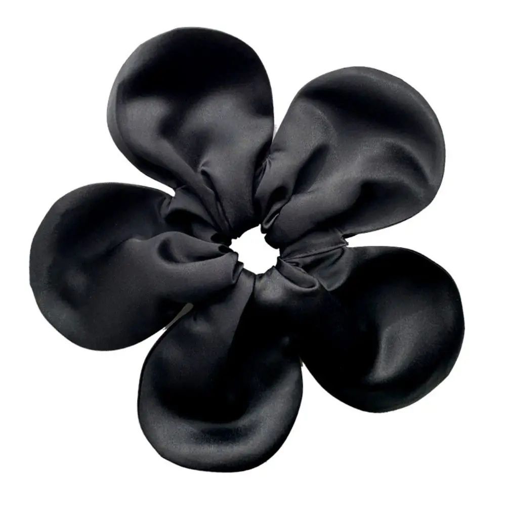 Fashion Flower Shape Flower Scrunchies Cloth Korean Style Ponytail Holder Hair Tie Hair Rope Exaggerated Hair Ring girl