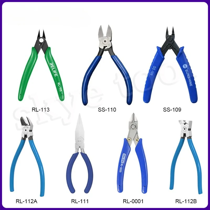 

RELIFE RL-0001 High Precision Cutting Pliers SUNSHINE SS-109 SS-110 High Hardness Phone Repair Hand Tools Wire Cable Cutter