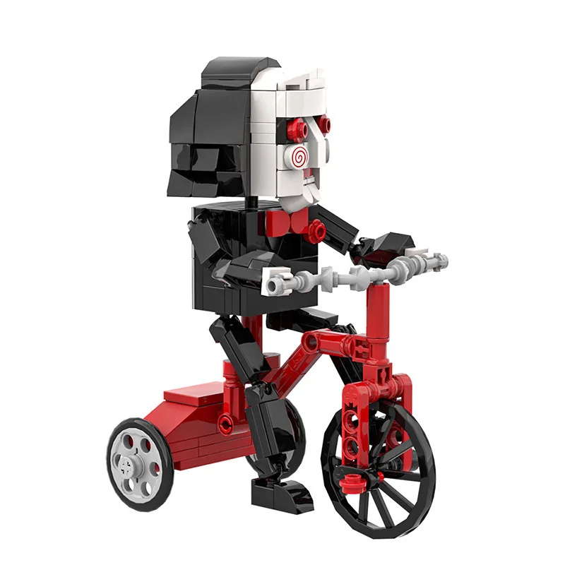 Marionnette montant un Tricycle-Billy MOC bloc de construction série de personnages de film modèle jouet de construction éducatif pour enfants cadeau