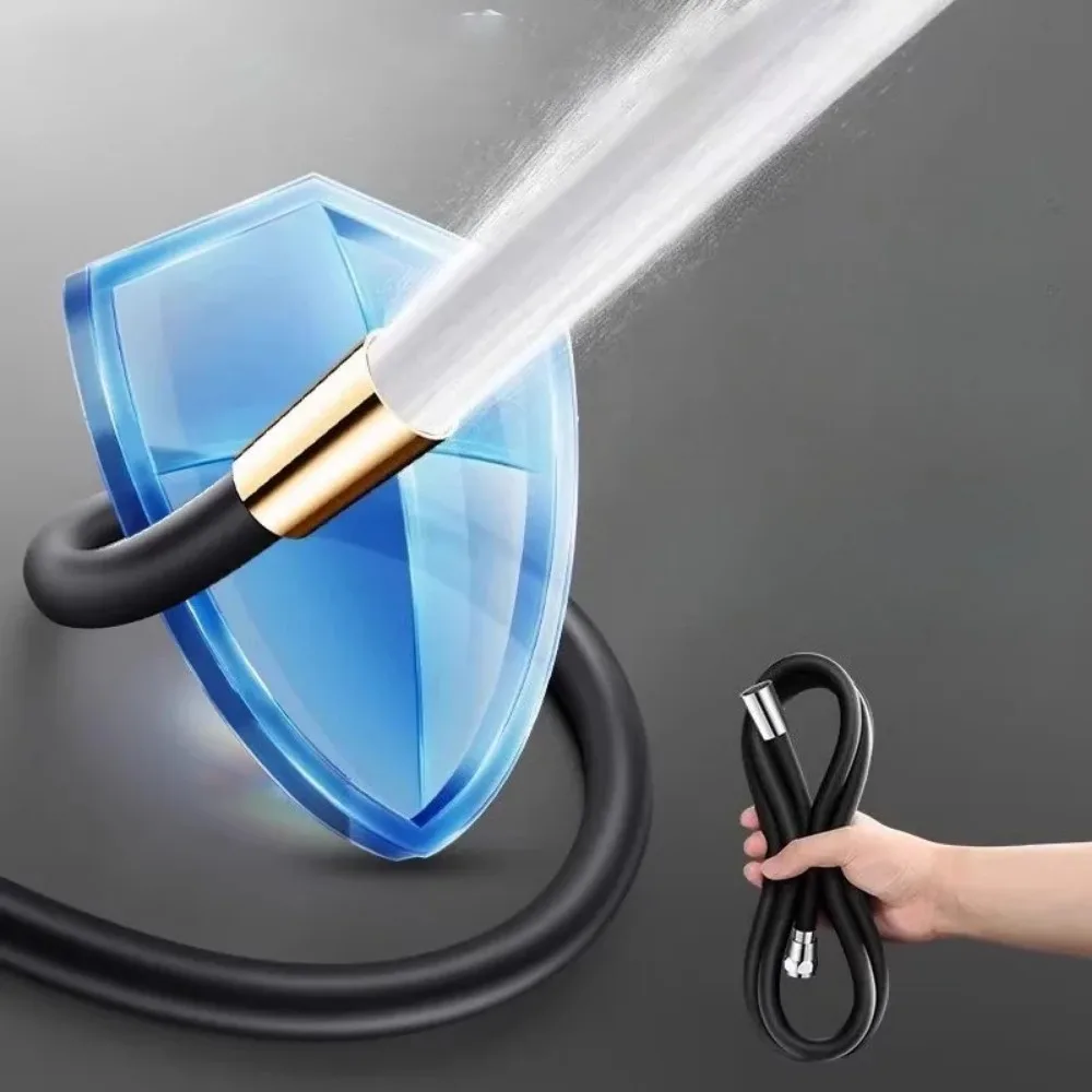 

Shower Head Hose Used High Toughness Design Bathroom Silicone Shower Tube Bend Arbitrarily Hose Explosion Proof Anti Winding