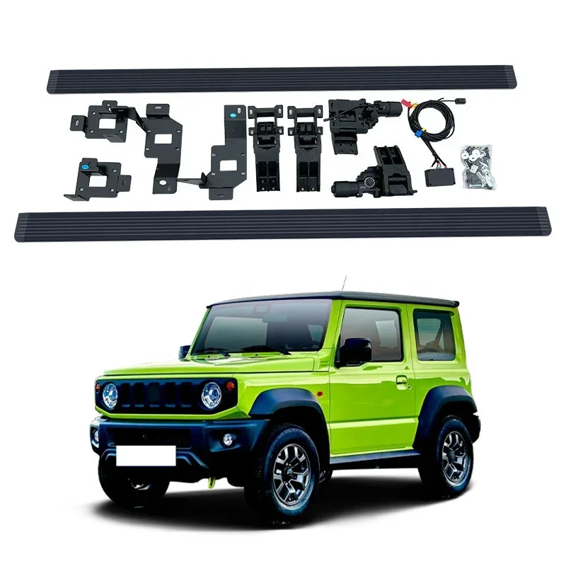 

Noble4x4 customized exterior accessories aluminium power running board for SUZUKI JIMNY 2 door 2019 2023 electric side step