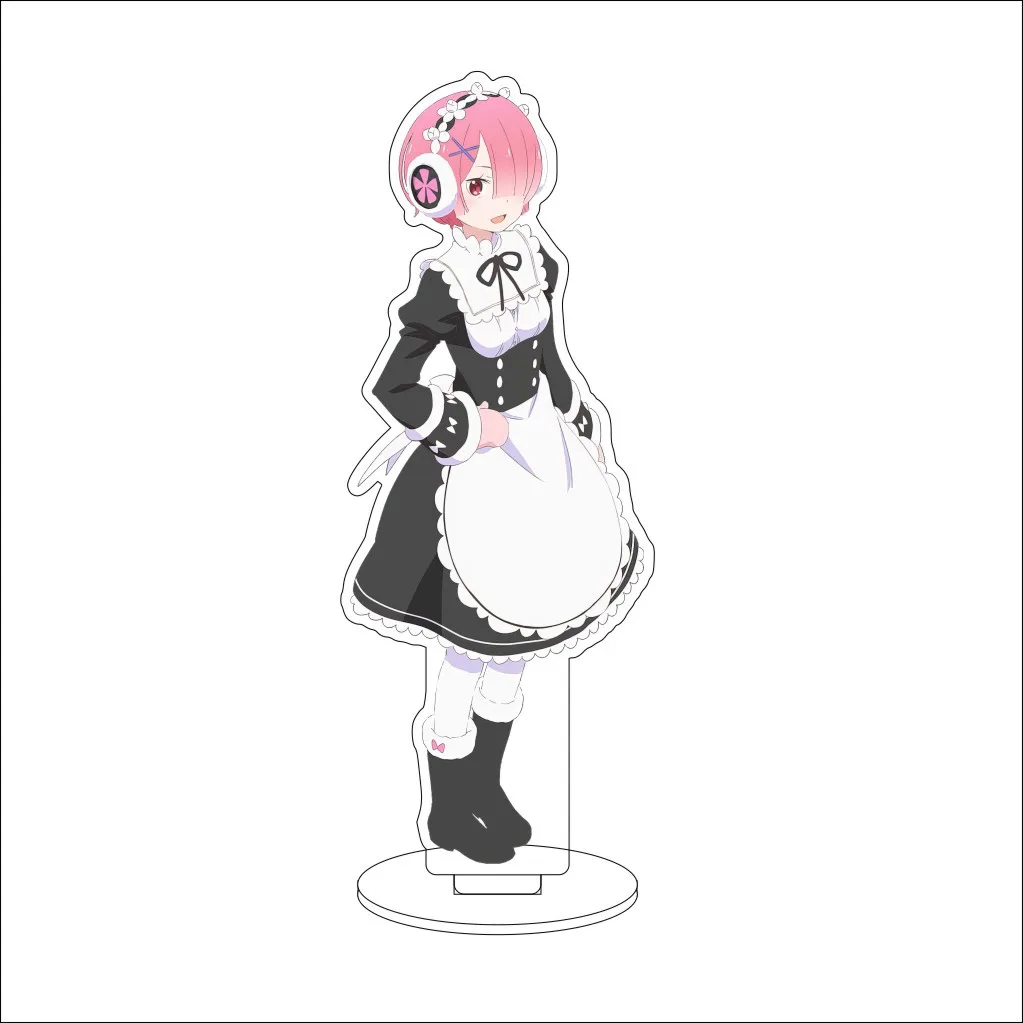 16CM Anime Re:ZERO Starting Life in Another World Emilia Rem Natsuki Subaru Beatrice Cos Acrylic Figure Stand Ornaments Gifts view 2