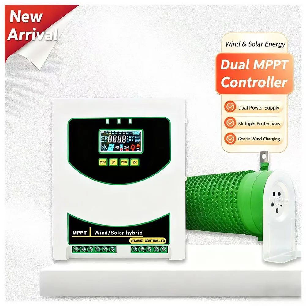 

High Efficiency Wind Solar Charge Controller PWM Unloading Protection for Off-Grid System 30A-60A