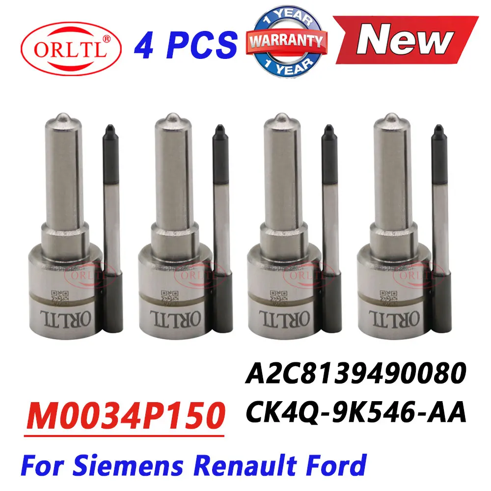 4 قطعة جديد M0034P150 حاقن وقود الديزل فوهة M 0034 P 150 لفورد سيمنز CK4Q9K546AA A2C8139490080 CK4Q-9K546-AA
