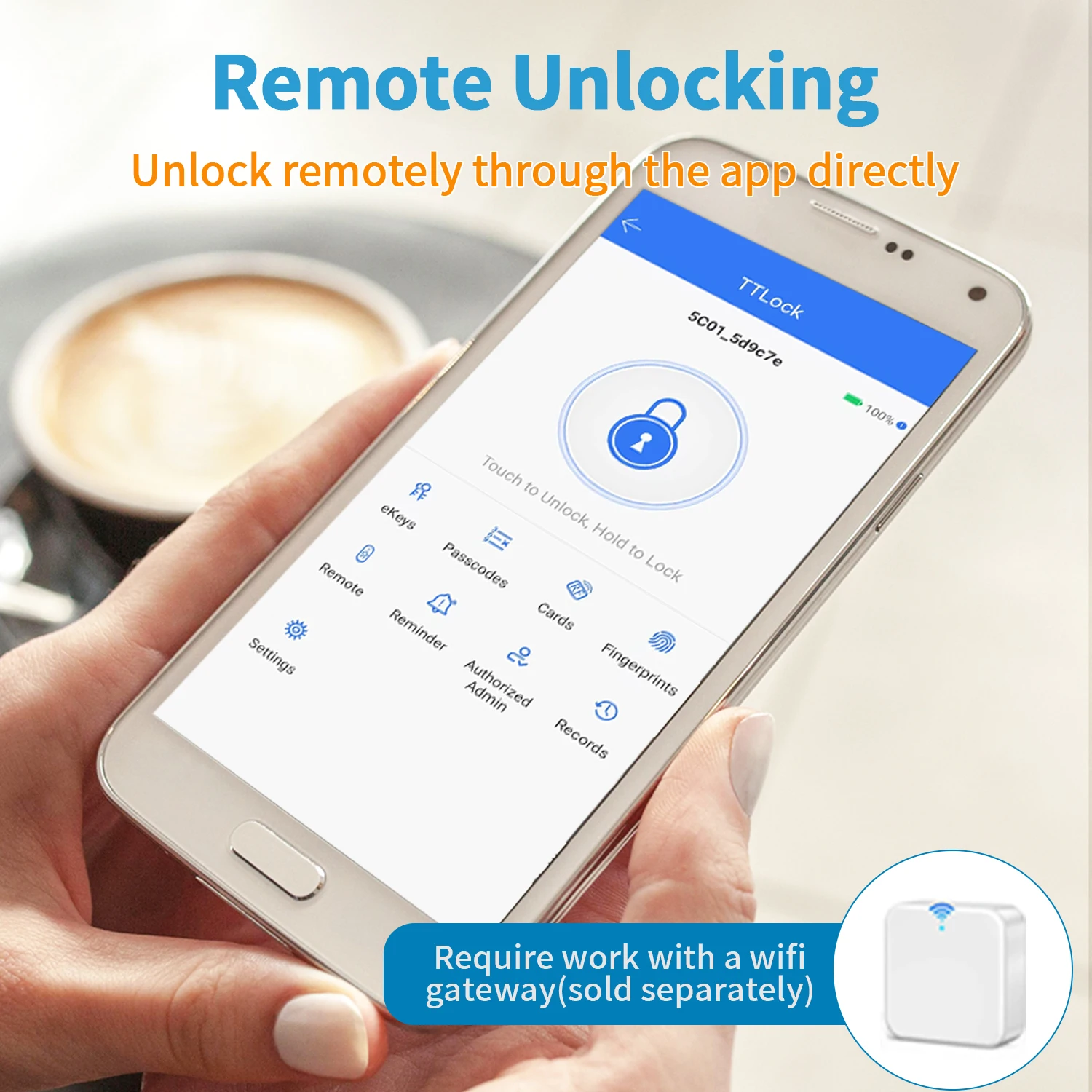 Smart digital electronic door lock TTlock app unlocking semi-automatic smart lock fingerprint lock home apartment lock