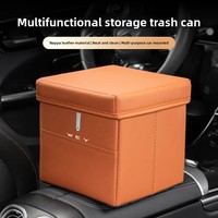 Car Trash Can Storage Box Vehicle Interior Decoration Accessories Suitable for WEY VV7 VV6 VV5 P8 Automobile Storage Organizer