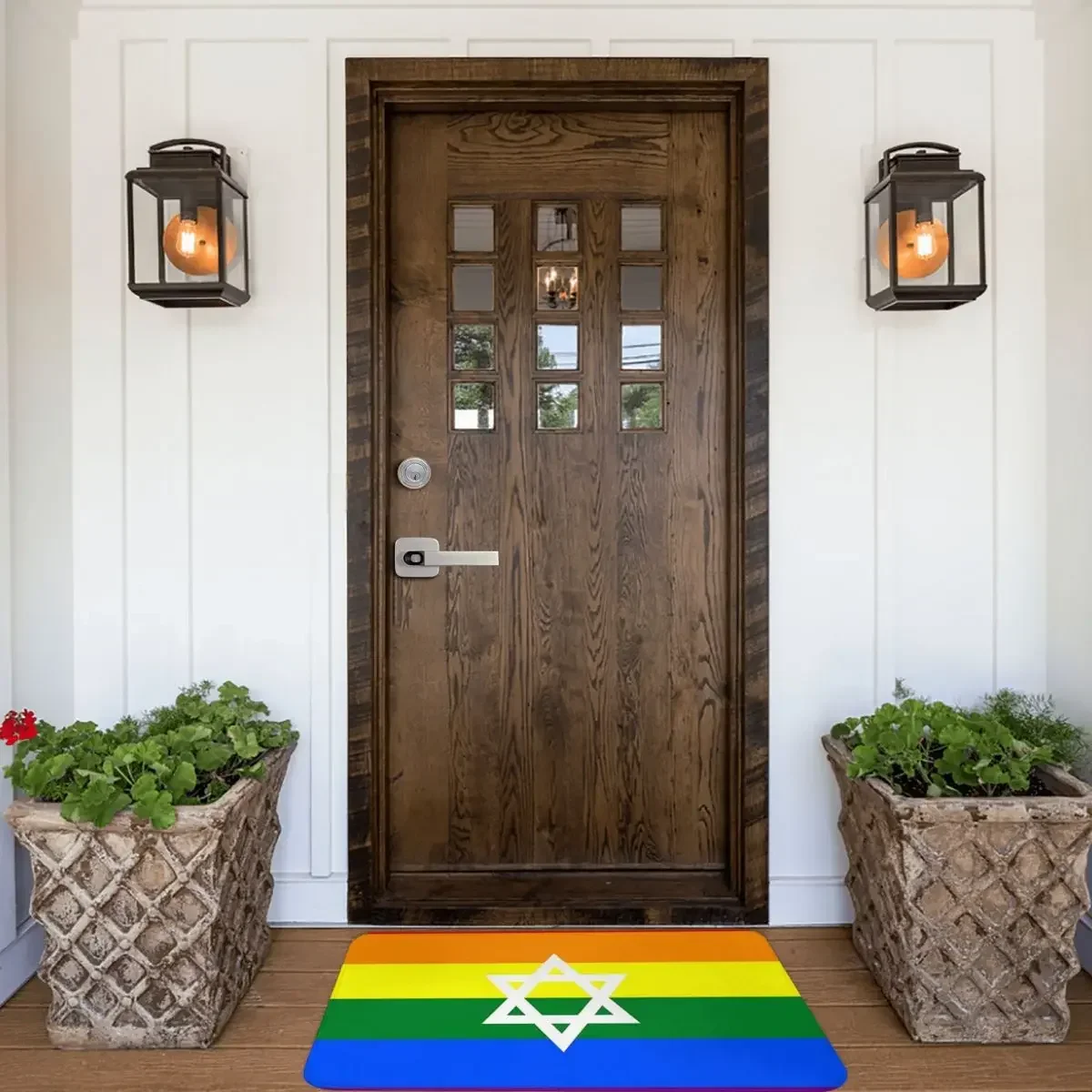 Israel Flag Doormat Rug Carpet Mat Footpad Polyester Anti-slip Water Oil Proof Front Room Corridor Kitchen Bedroom Balcony