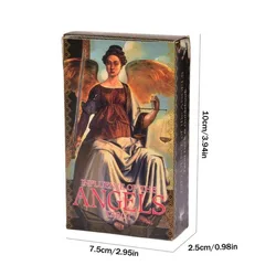 10.3*6cm Influence of The Angels Tarot Deck Oracles Cards Mysterious Divination Witches 78 Tarot Cards for Women Girls Cards