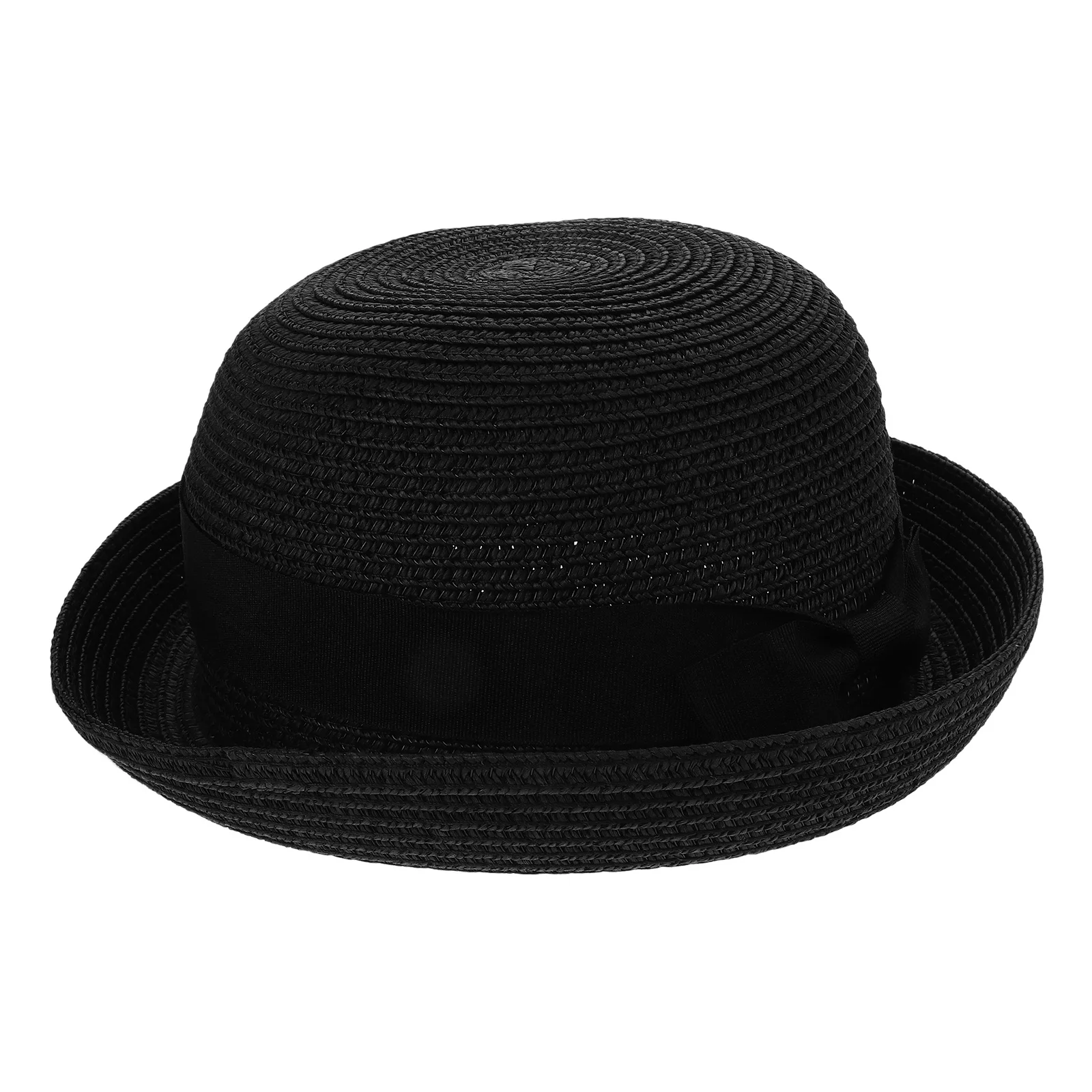 

Dome Straw Sun Hat for Women Girls Cute Summer Beach Cap with Sweet Bowknot Foldable Free Size Beige Color