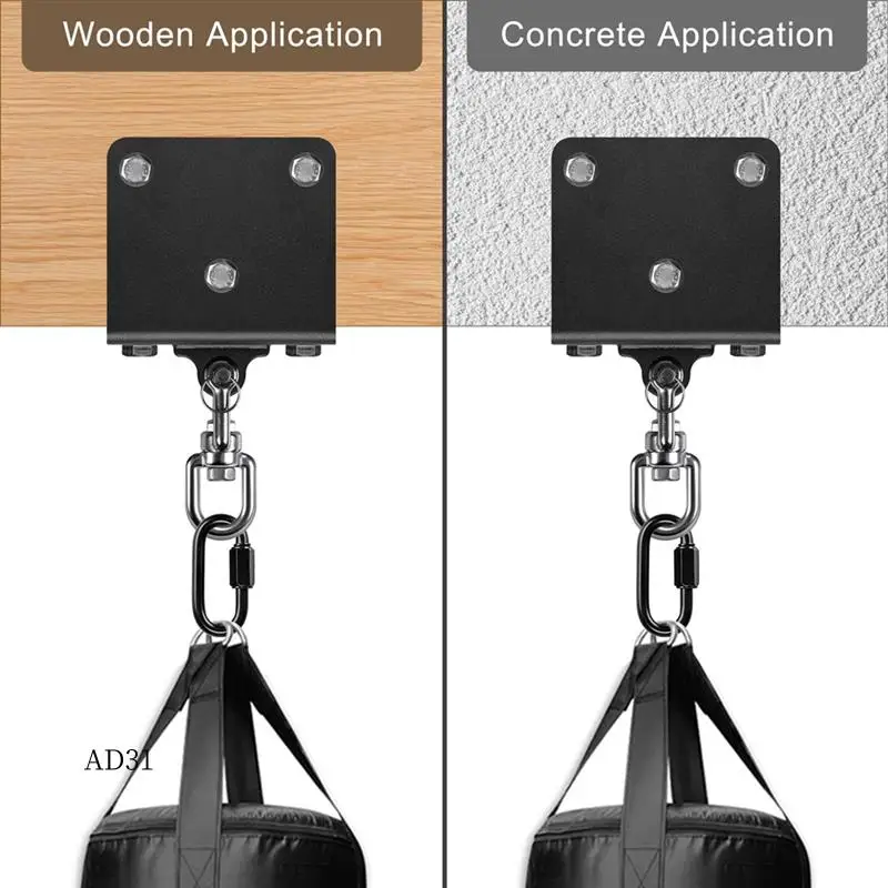 

New-Punching Bag Hanger For Heavy Bag Mount Hardware 360° Rotation Boxing Bag Ceiling Mount I- Mount Hooks