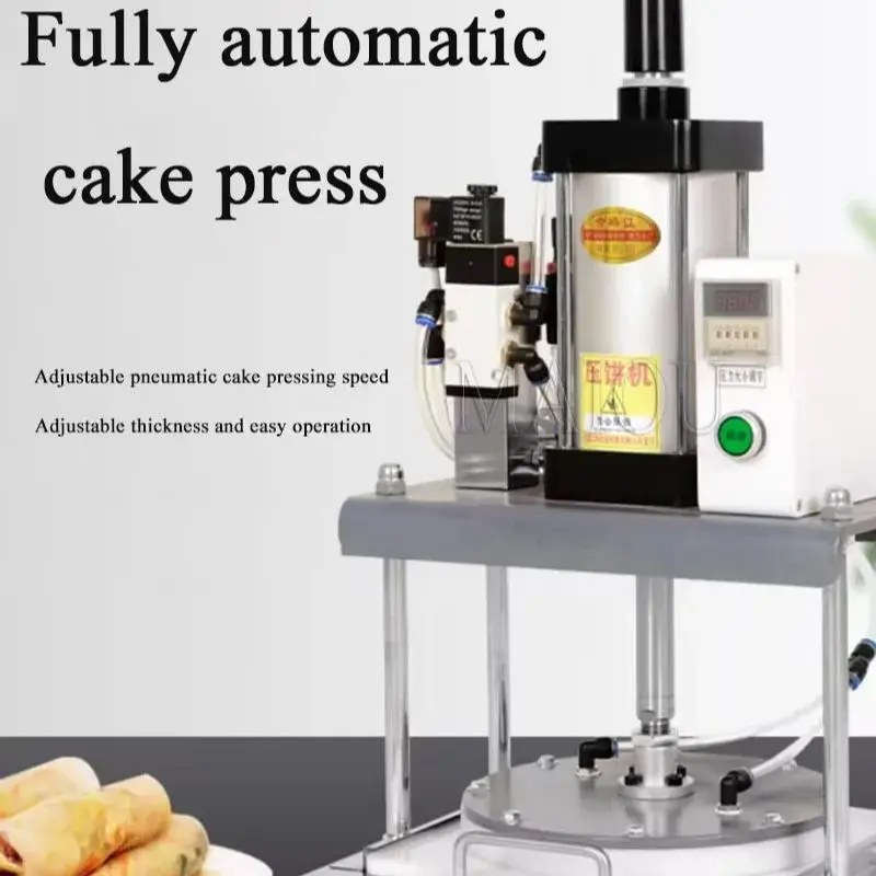 Pneumatic Dough Press Machine Roti Chapati Flat Pancake Tortilla Making Machine With Different Pan Size