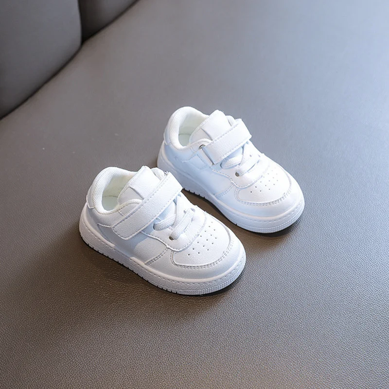 DIMI 2023 New Spring/Autumn Baby Walkers Shoes Soft Comfortable Toddler Shoes Rubber Non-Slip Boy Girl White Infant Sneaker