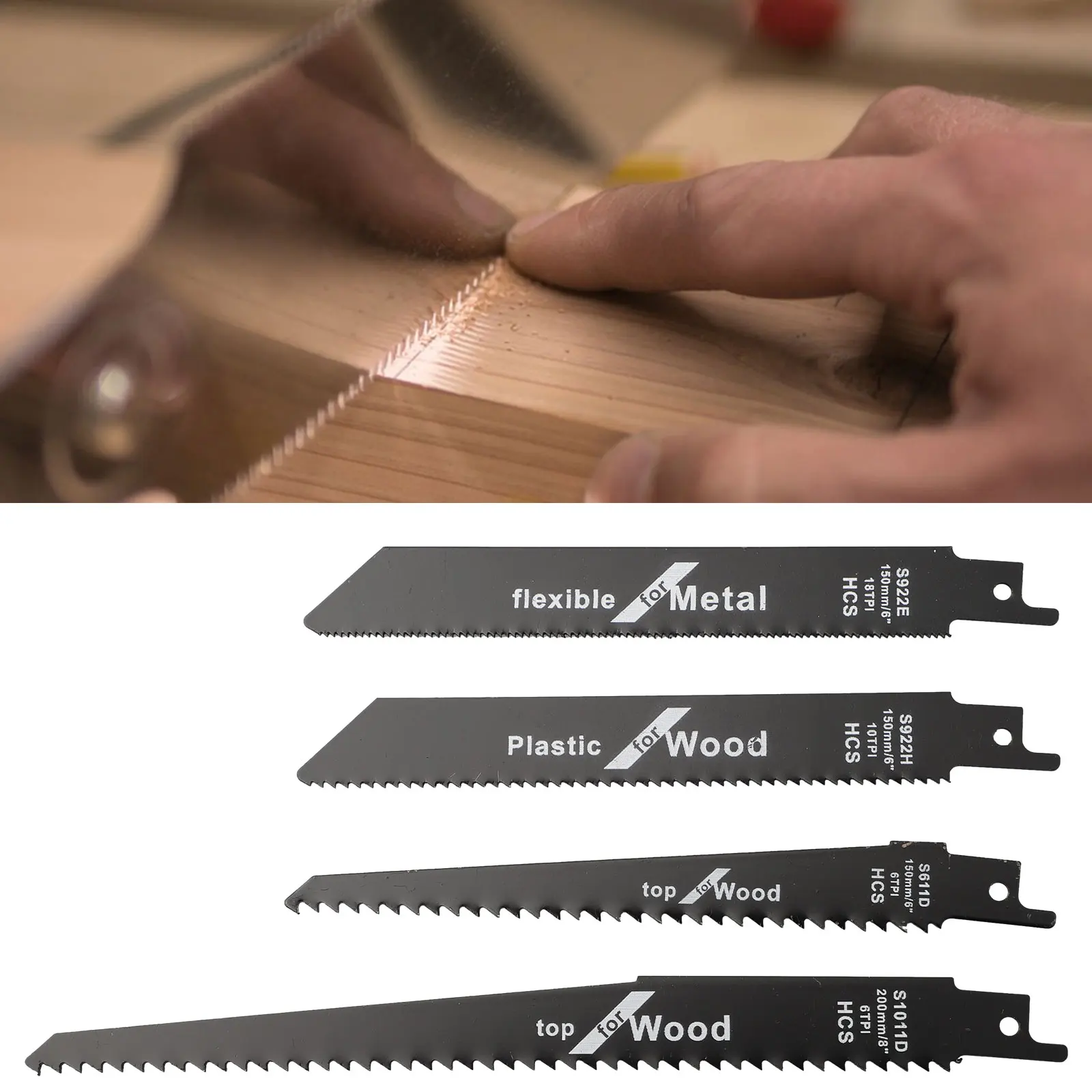 

Reciprocating Saw Blades High Carbon Steel Wood/ Pruning **Saw Blades For Plastic Pipe-== Metal Cutting S922H/S922E/S611D/S1011D