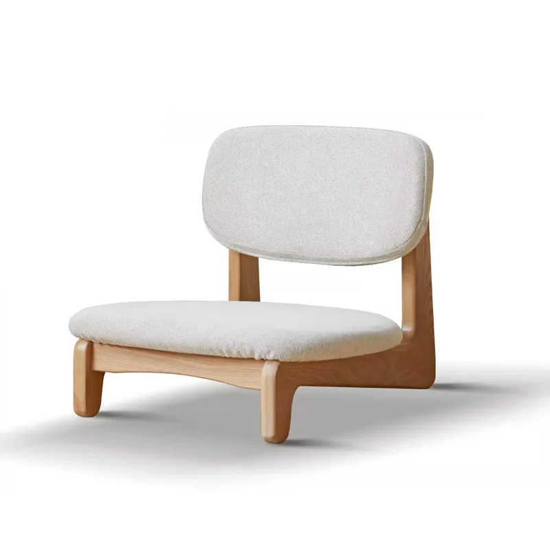 

Solid wood tatami tea chair modern simple living room sofa low stool oak balcony without armrests