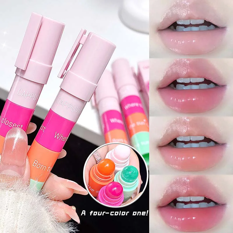 Cappuvini Stackable 4-in-1 Lip Balm - odżywcza formuła z nawilżaniem i złuszczaniem dla miękkich i elastycznych ust