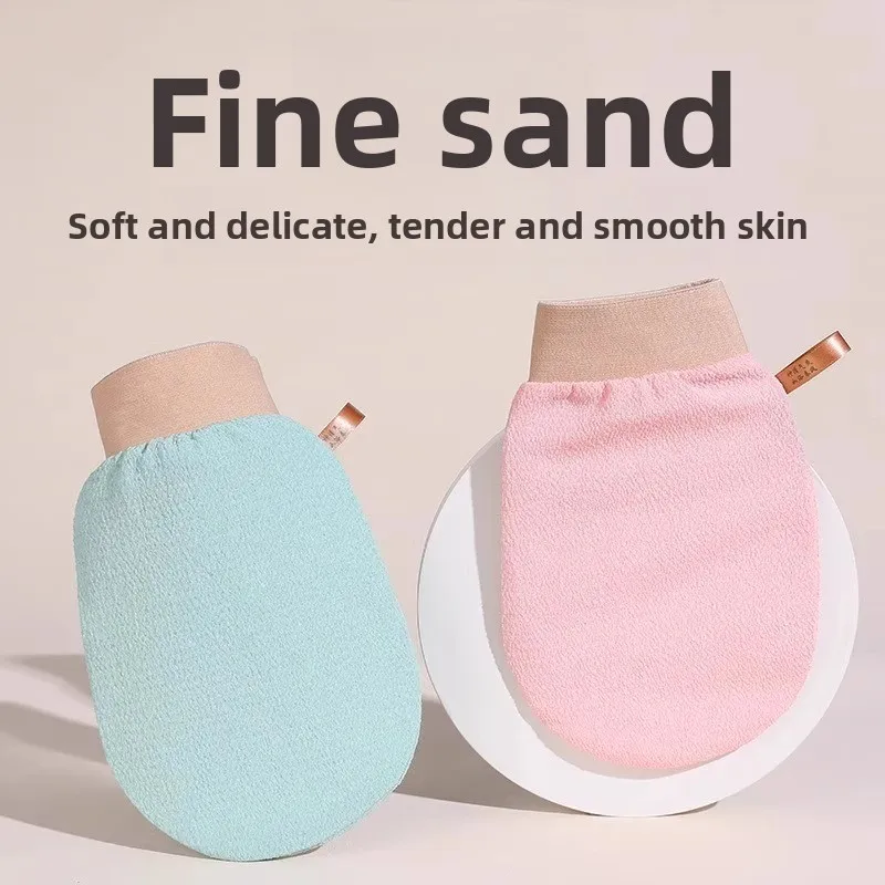 Single layer bath towel gloves for strong mud and coarse sand scrubbing, women's only use, non skin damaging, men's scrubbing