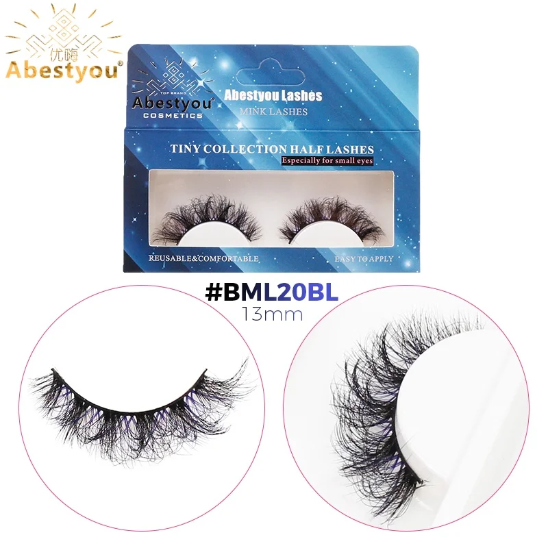 Abestyou oficial azul com preto fofo de alta qualidade cor vison cílios mangá kirpik caixa de presente maquillaje al por prefeito pestanas