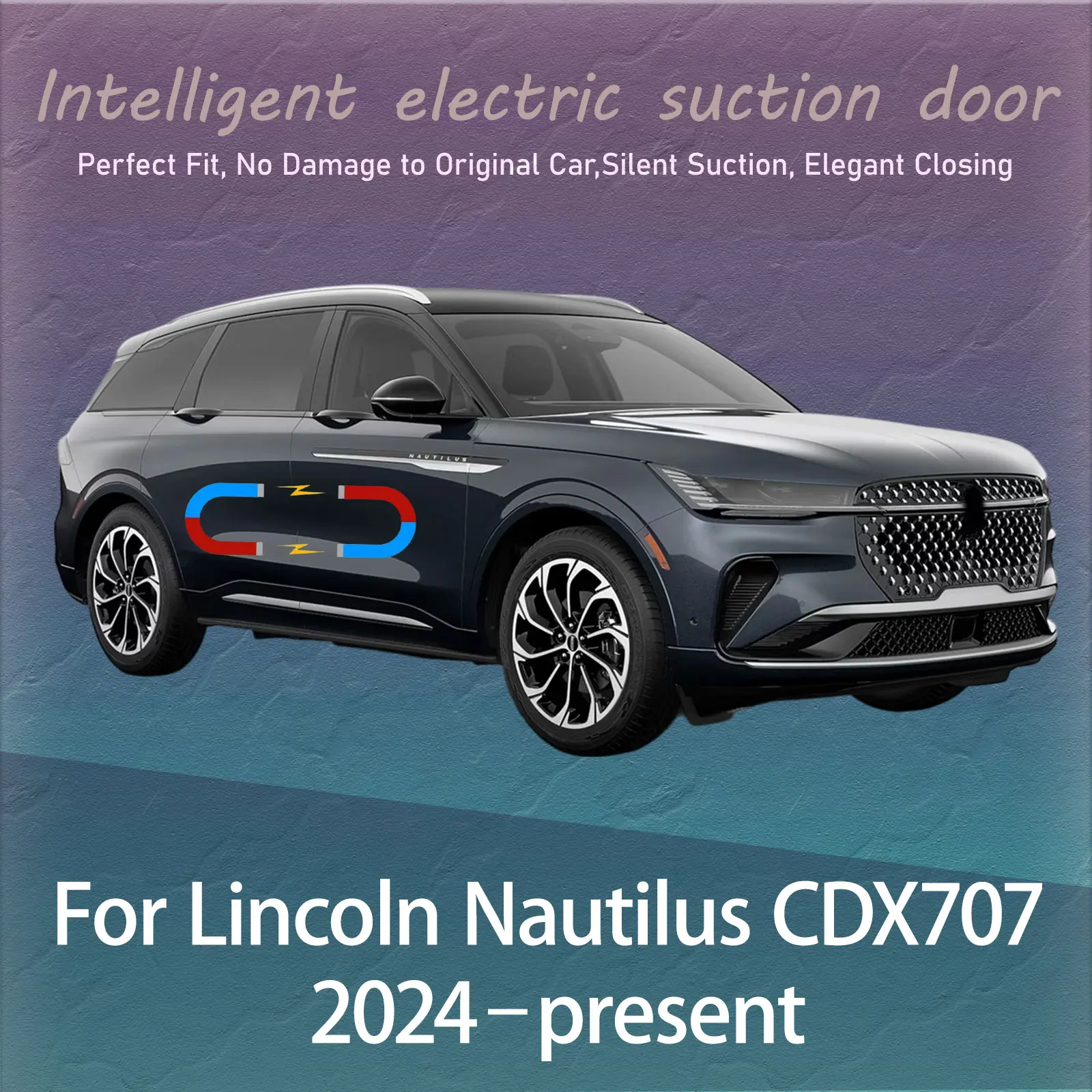 

Electric Soft Close Door Kit For Lincoln Nautilus CDX707 2024+ Auto Silent Anti-Slam Suction Door System Automatic Closing Latch