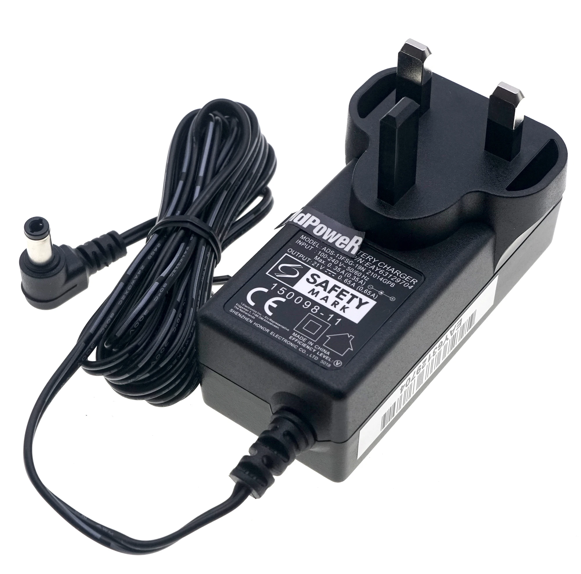

ADS-13FSG-19N EAY63129704 21V 0.65A Battery Charger For LG VS8400SCW Vacuum cleaner Power Supply US UK Plug