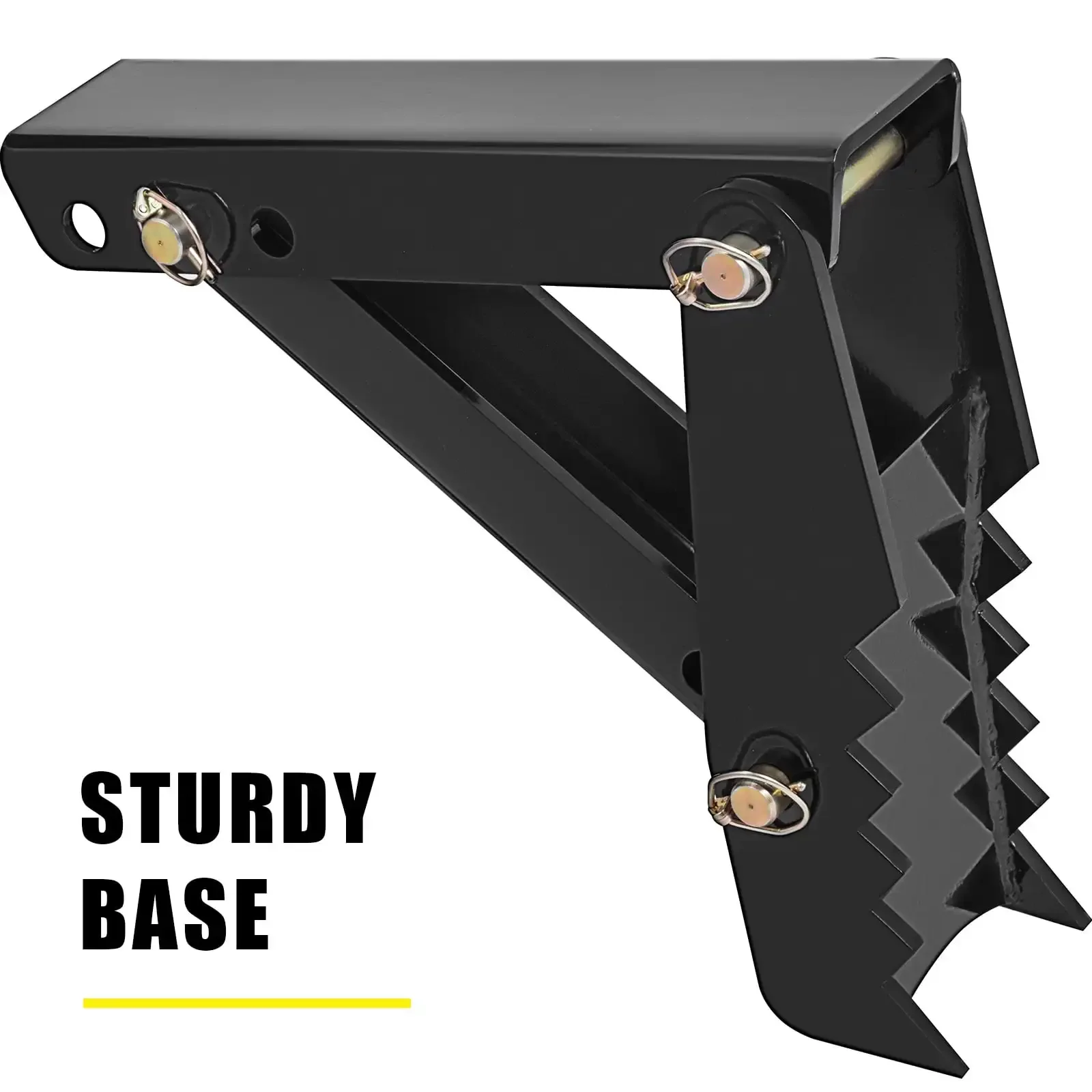 นิ้วหัวแม่มือแบคโฮ 18 ", ความหนาฟัน 1/2" นิ้วหัวแม่มือรถขุดหนัก, เชื่อมเหล็กสีดําบนอุปกรณ์เสริมนิ้วหัวแม่มือ