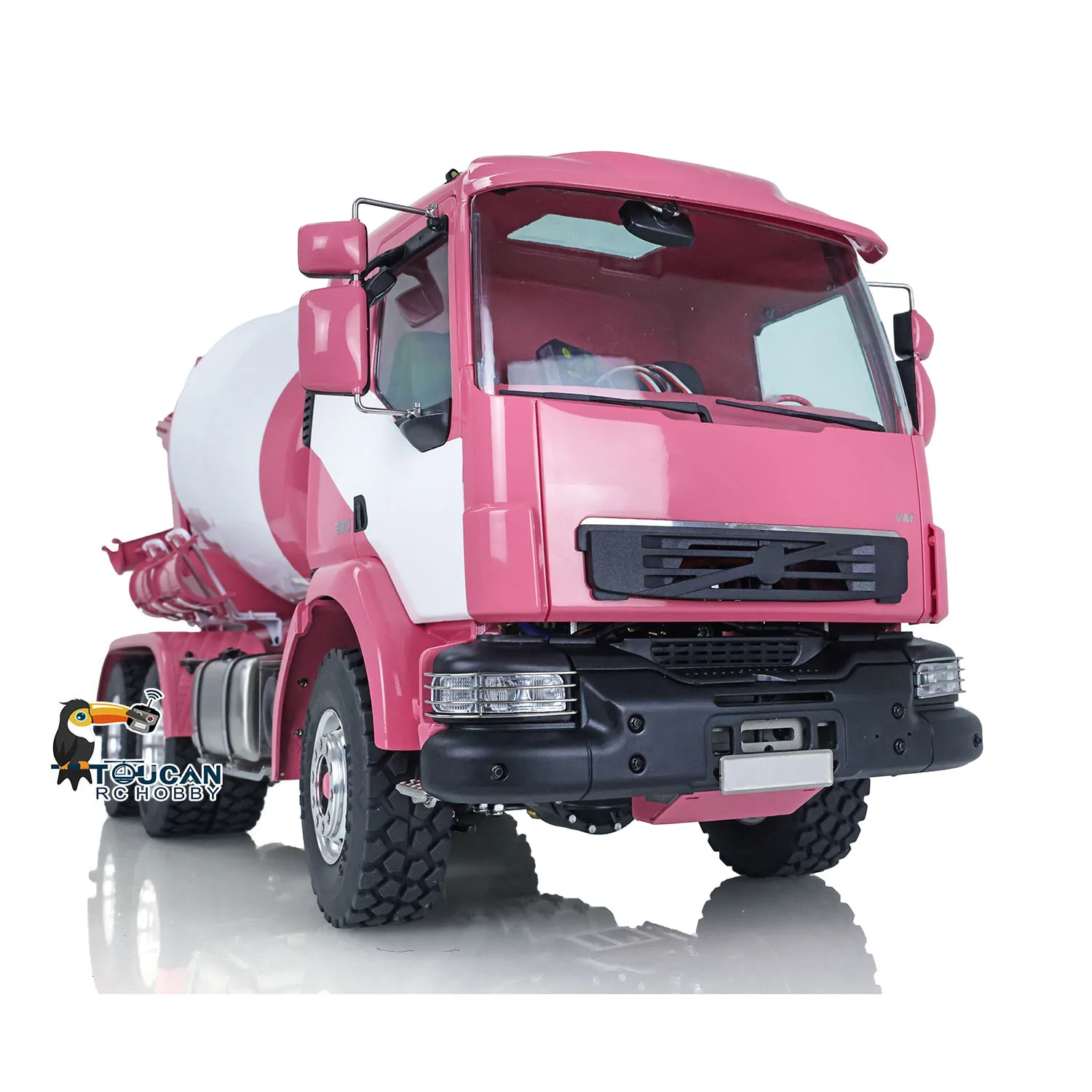 1/14 LESU 6x6 Metal RC Concrete Car Mixer Truck Battery Radio RTR Vehicle for Finished Painted Pink White Toys Model THZH1331