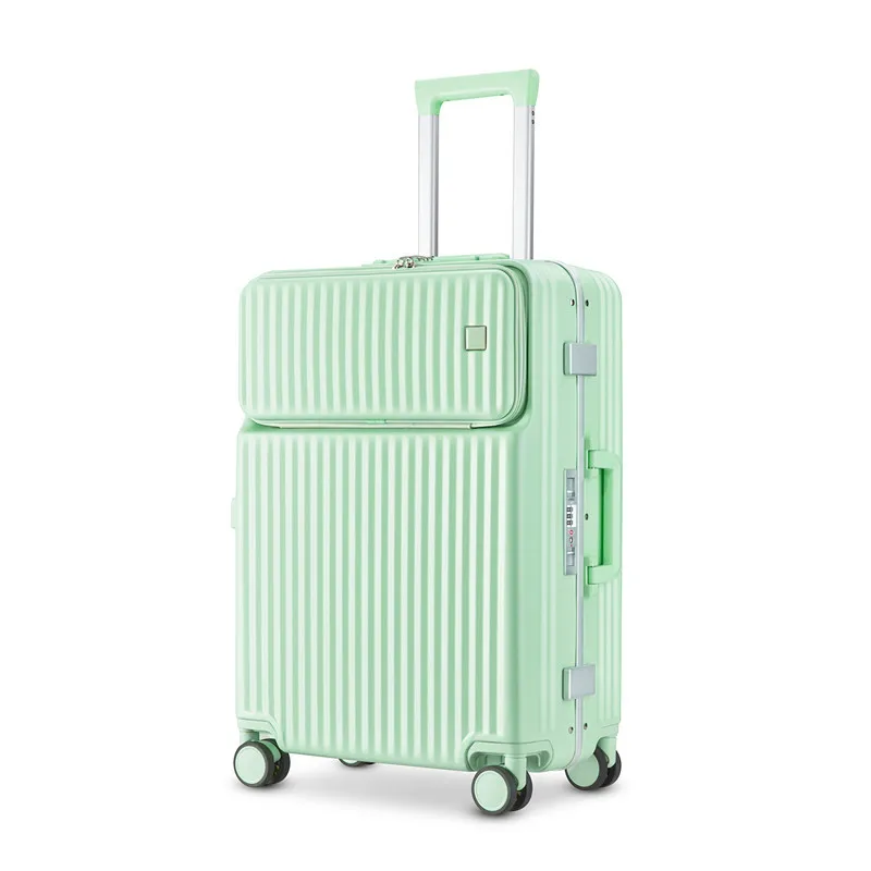 Front Opening Luggage Compartment Side Open Boarding Trolley Box Female Small Lightweight Travel Box Silent Universal Wheel