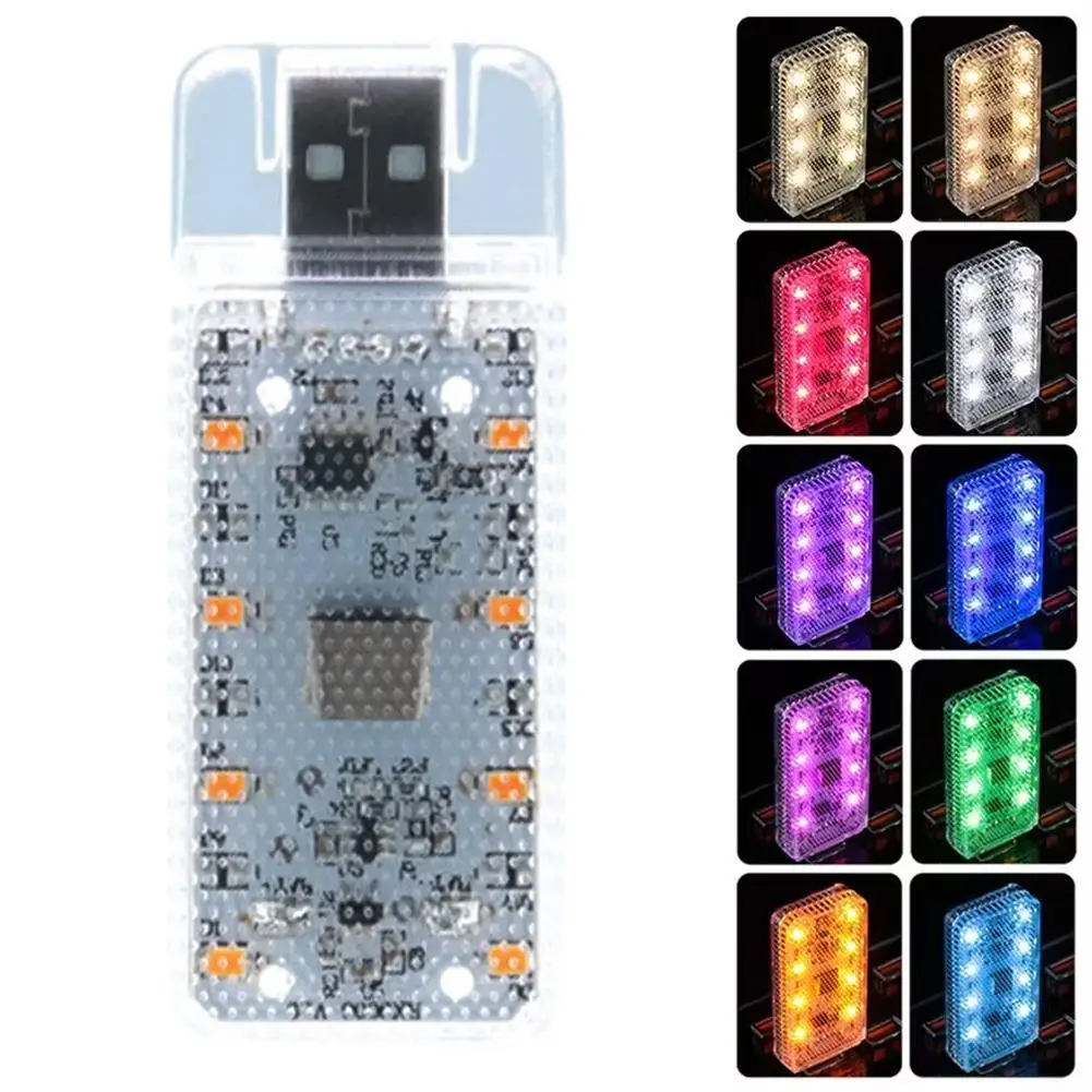 

LED Touch Light Mini Wireless Car Interior Auto Roof Ceiling Reading Lamp For Trunk Storage Box USB Charging