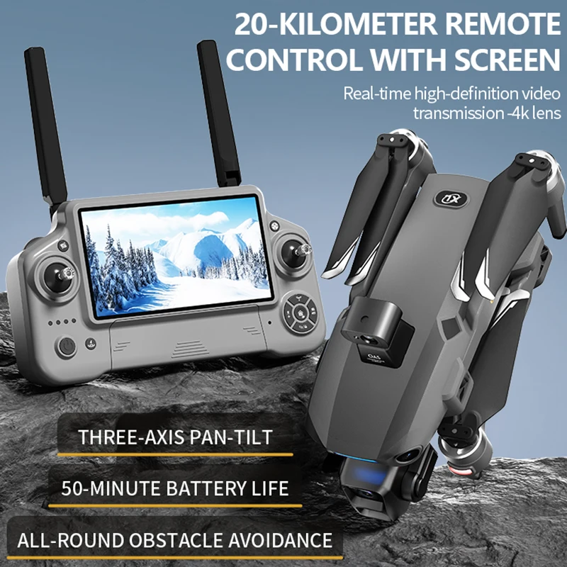 S880 Pro Max GPS Drone With Obstacle Avoidance 8K Professional 3-Axis Gimbal Brushless 5G Digital Image Transmission RC Drone