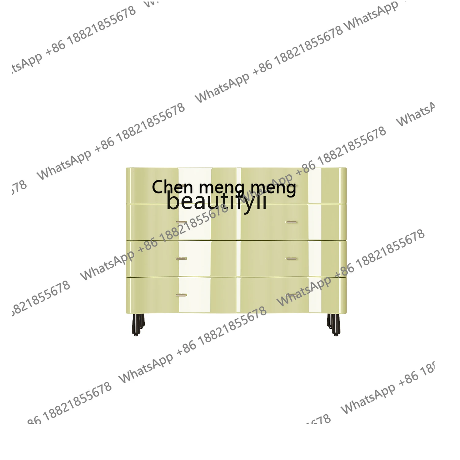 Matcha Eight Spares Cabinet Hallway Storage Cabinet Cream Style French Minimalist Home Entry Entrance Cabinet
